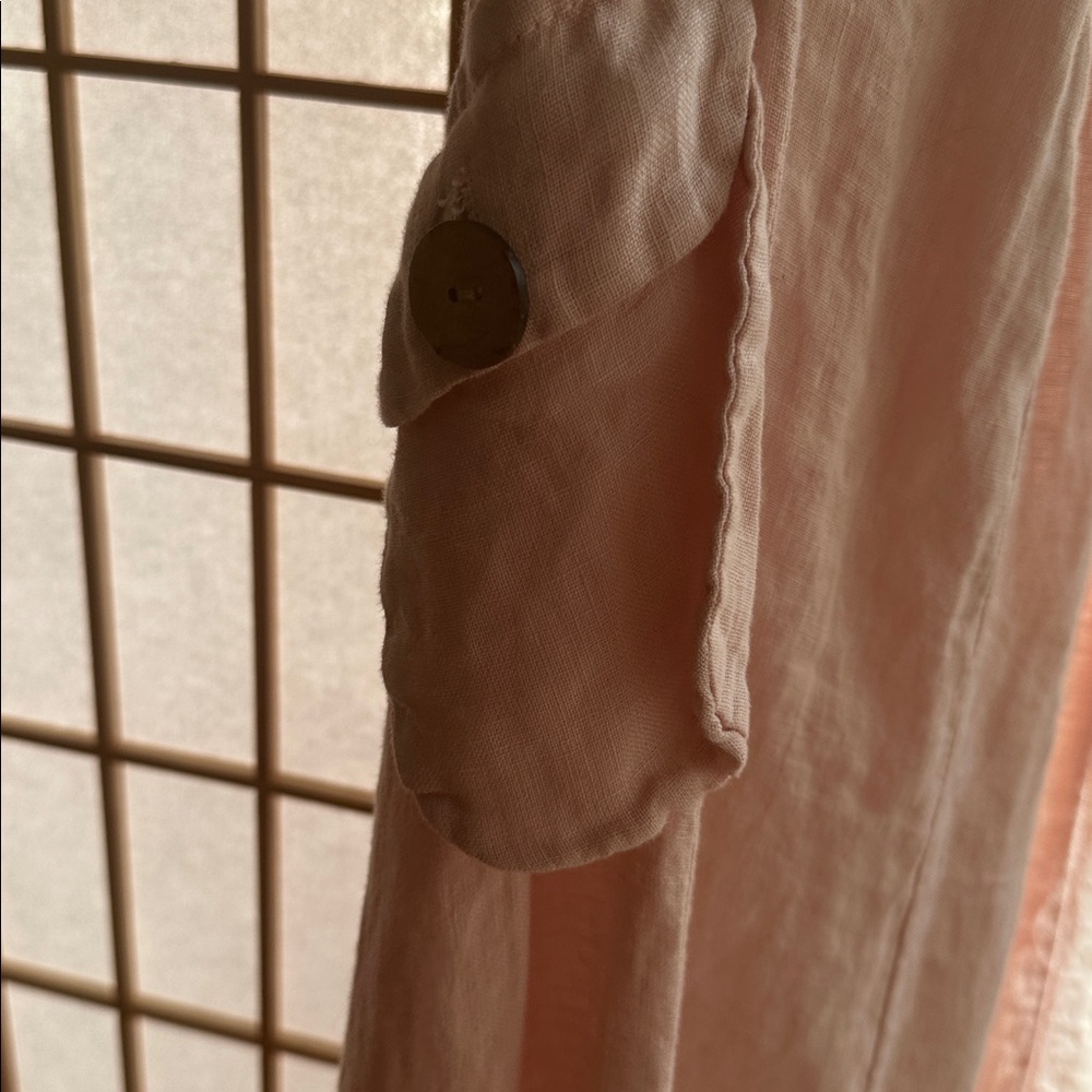 100 % pink linen overalls - Picture 7 of 10
